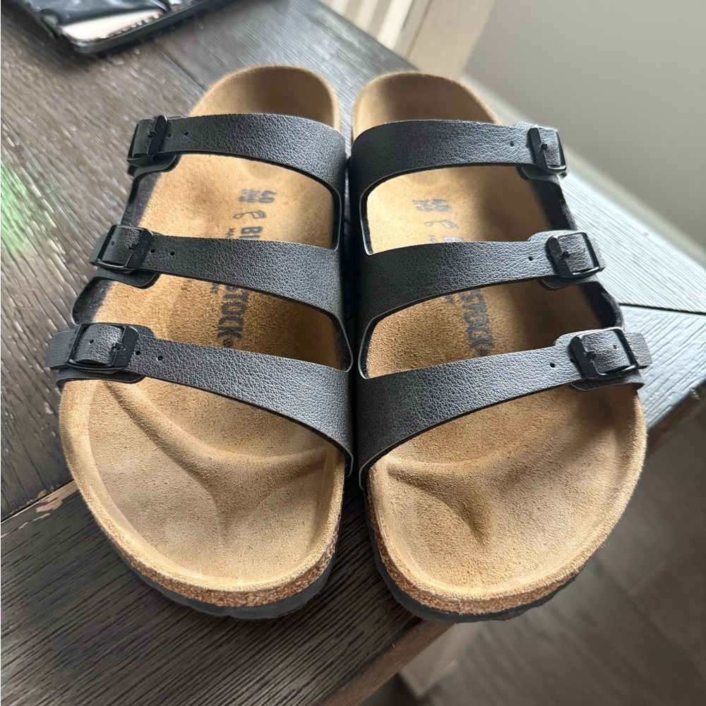 Birkenstock Black and Tan Sandals